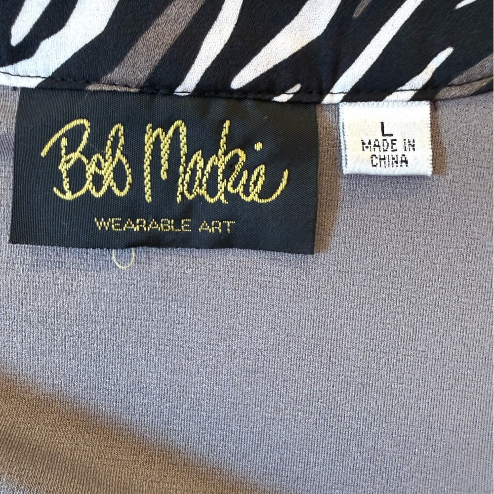 Bob Mackie Wearable Art Open Front Cardigan Size Large - Picture 6 of 9